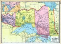 Upper Ontario, World Maps 1906 from Wellington County Canada Atlas